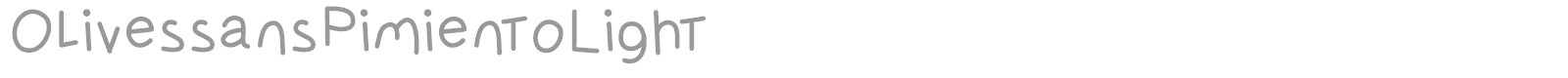 Olives Sans Pimiento font preview